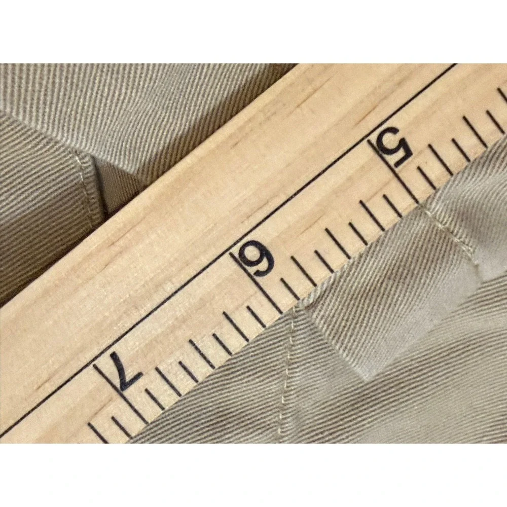 Polo Ralph Lauren Mens Pleated Chino Shorts Tan Khaki Cotton 34 6 Inch Inseam